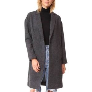 Madewell Monsieur Charcoal Grey Wool Jacket size Small - Used